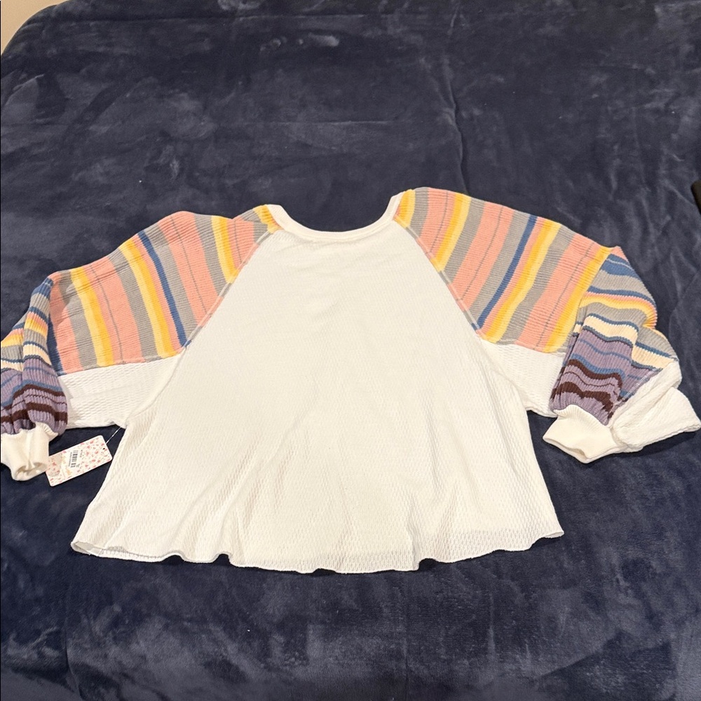 We The Free White Textured Knit Top - Picture 4 of 4
